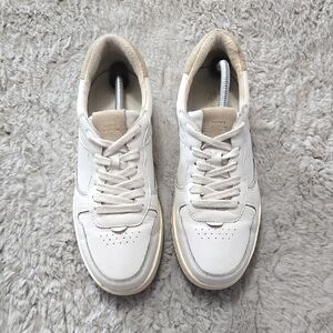 Madewell white leather court sneakers